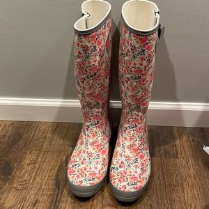 Chooka floral rain boots